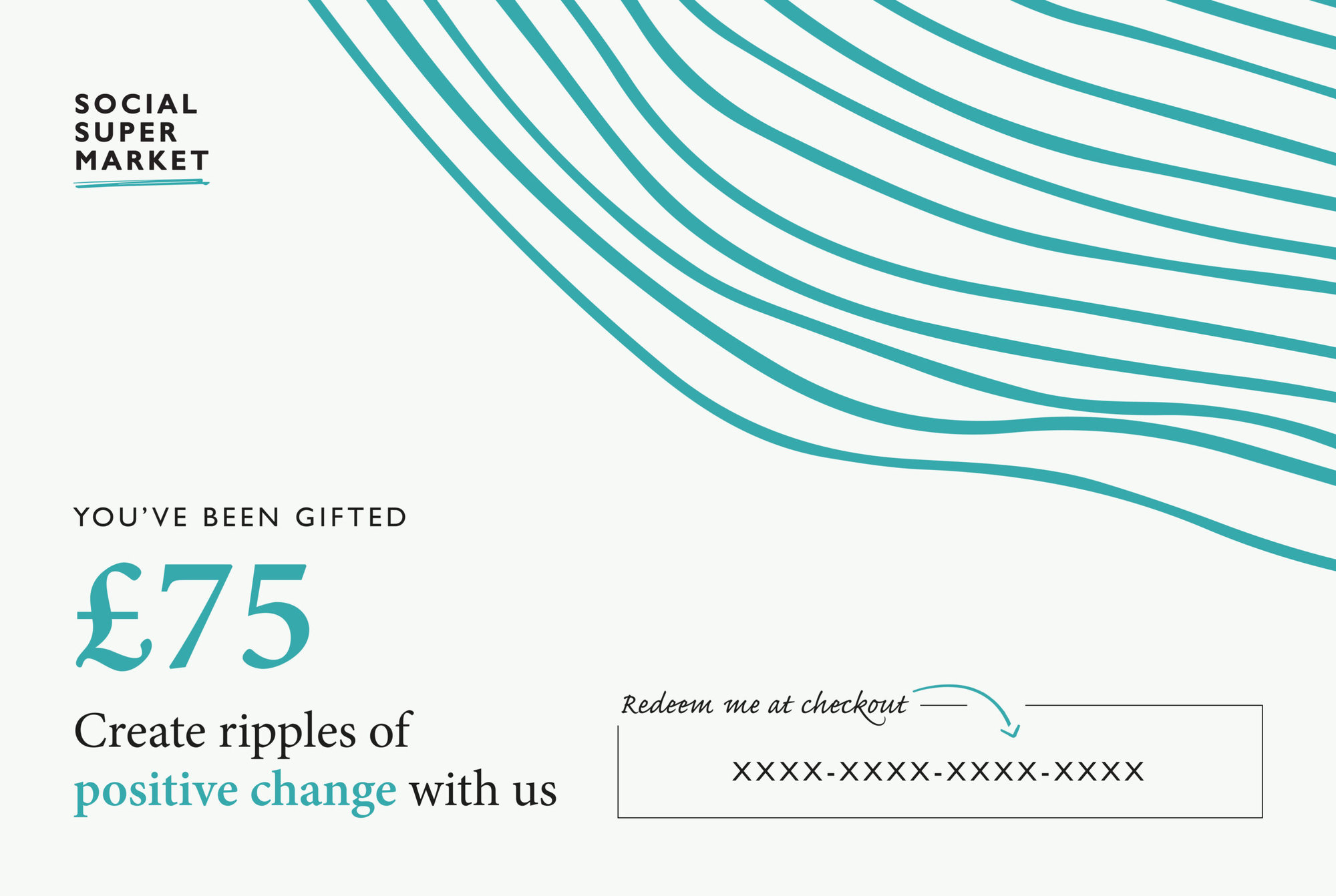 Social Enterprise Gift Card / Voucher - £75.00