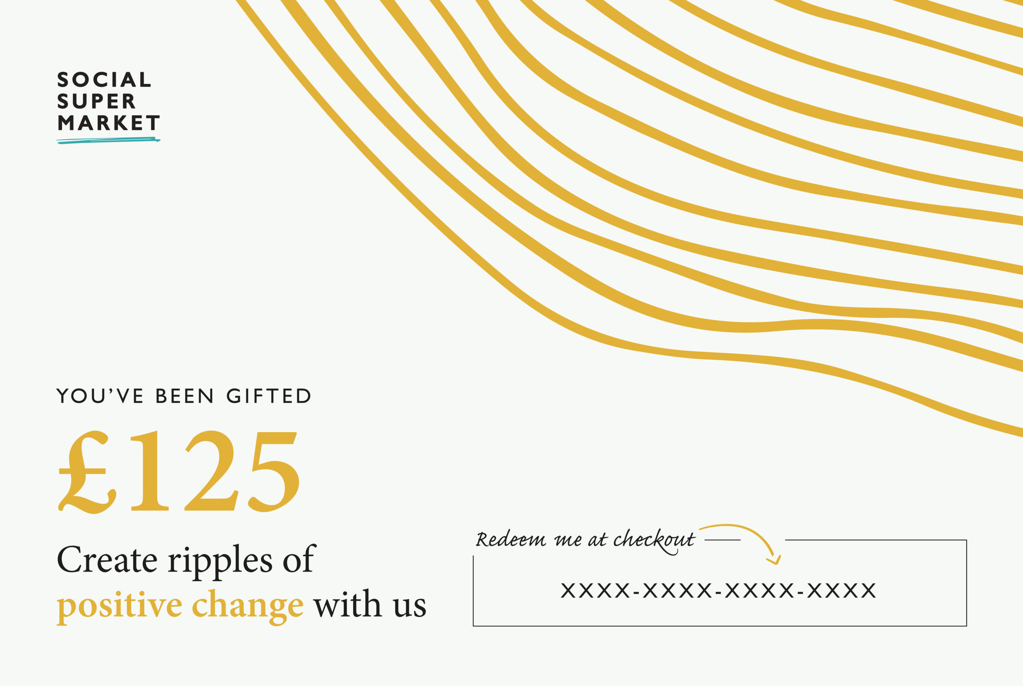 Social Enterprise Gift Card / Voucher - £125.00