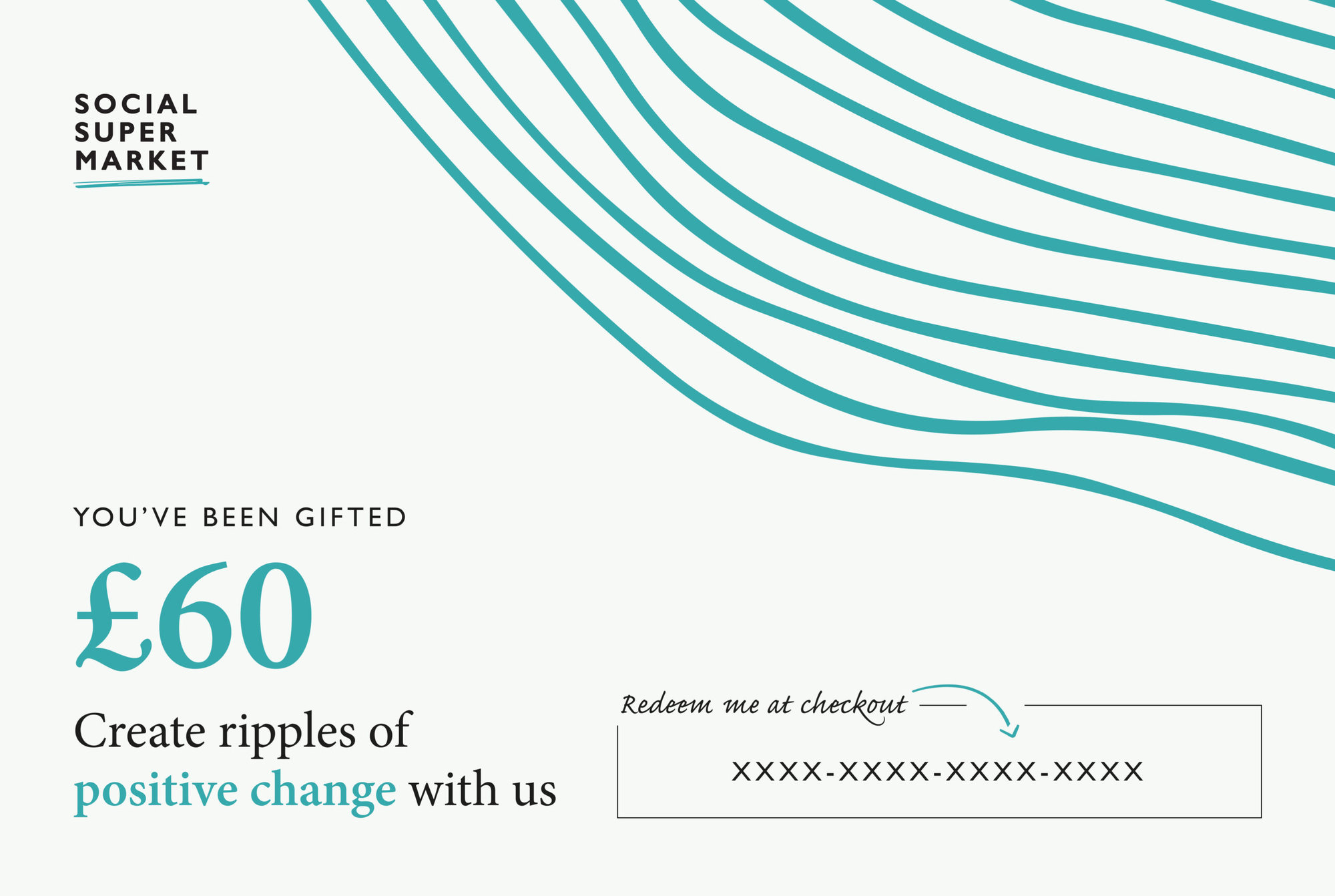 Social Enterprise Gift Card / Voucher - £60.00